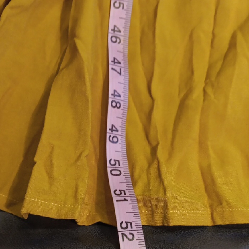 Wanderlust Low Back Cobra Dress With Ruffle Bottom In Mustard Gold - Picture 12 of 12